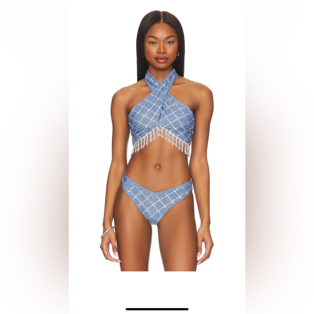 Beach Riot X REVOLVE Jessica BIKINI top denim